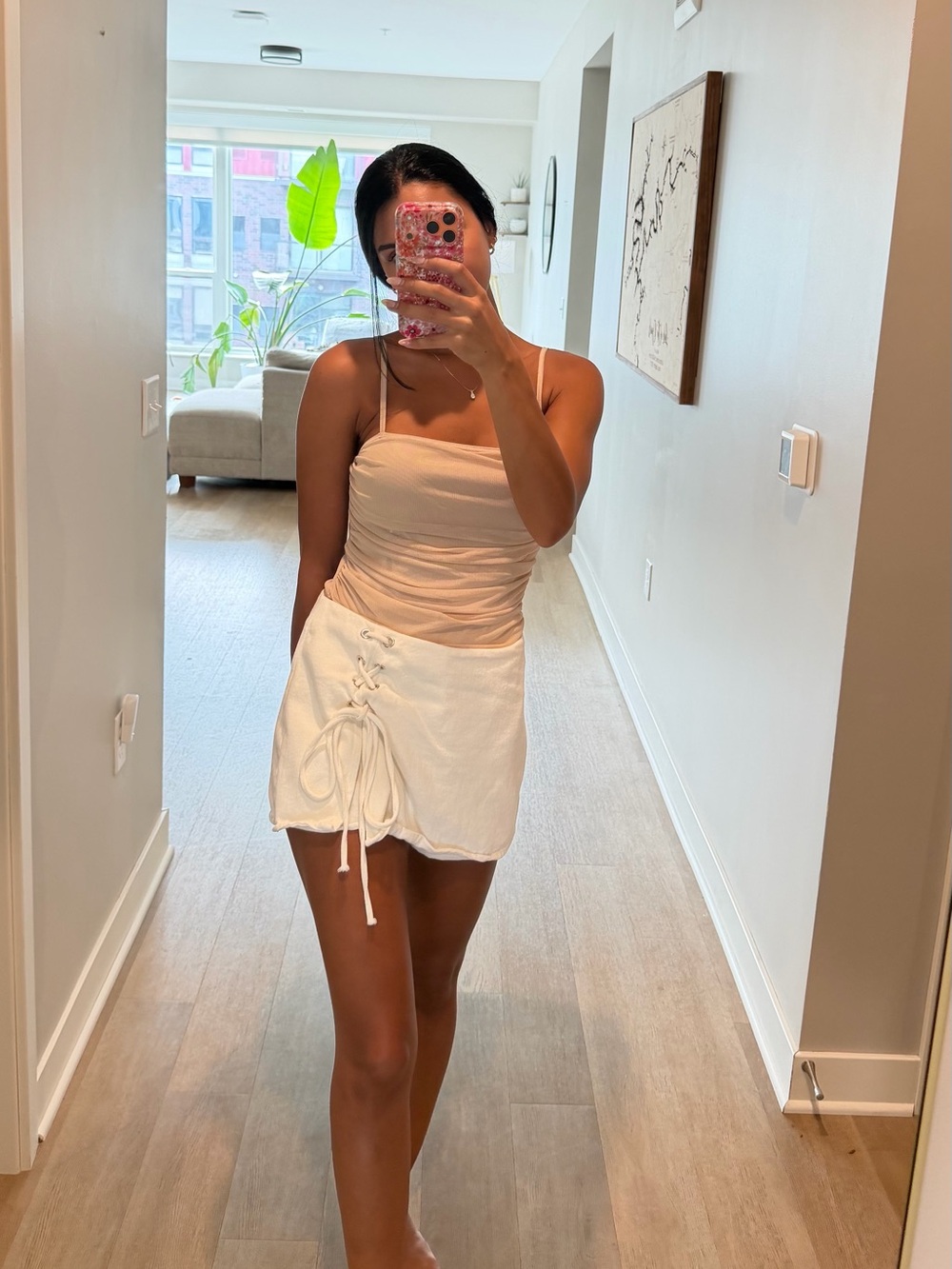 Altar'd State Emmy Lace Up Skort